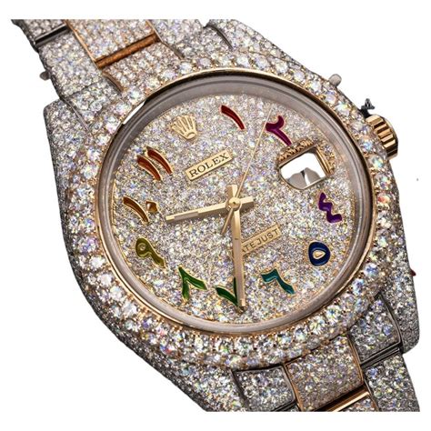 arabic dial rolex|arabic dial Rolex iced out.